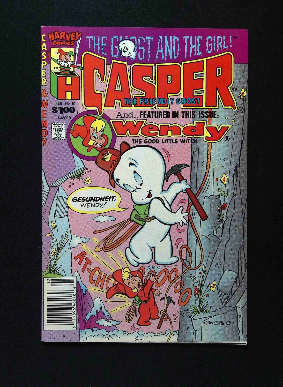Casper and ... #10 HARVEY Comics 1989 VF- NEWSSTAND