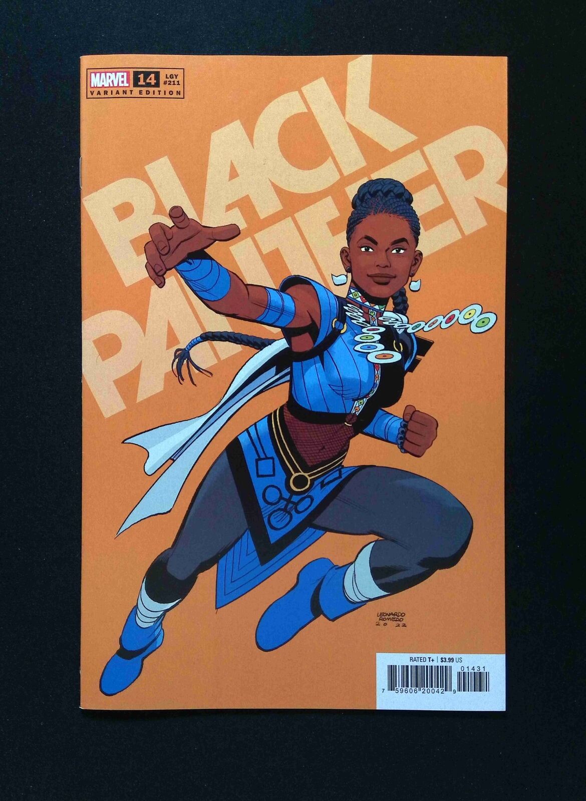 Black Panther #14C (8th Series) Marvel Comics 2023 VF/NM Romero Variant