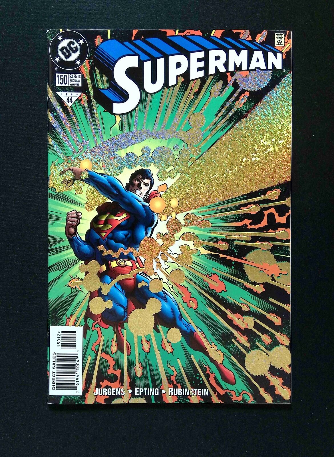 Superman #150B (2nd Series) DC 1999 NM- Holographic-foil enhanced Variant