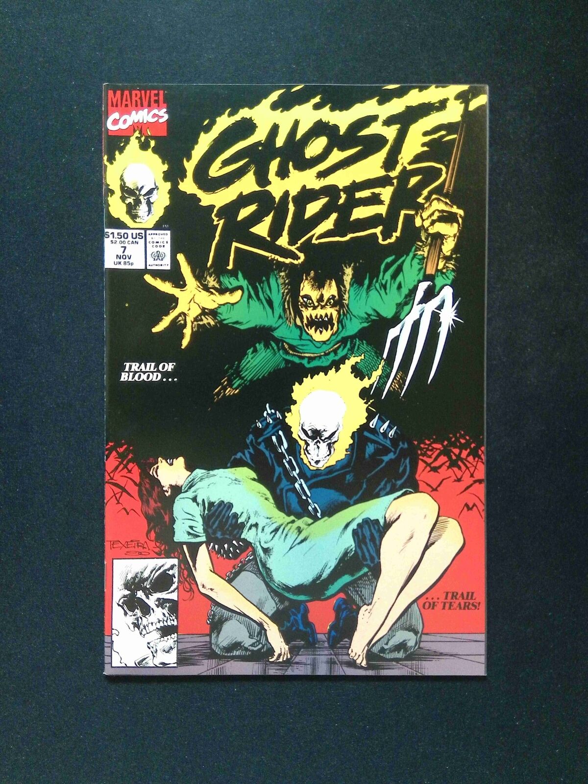 Ghost Rider #7 (2ND SERIES) MARVEL Comics 1990 VF/NM