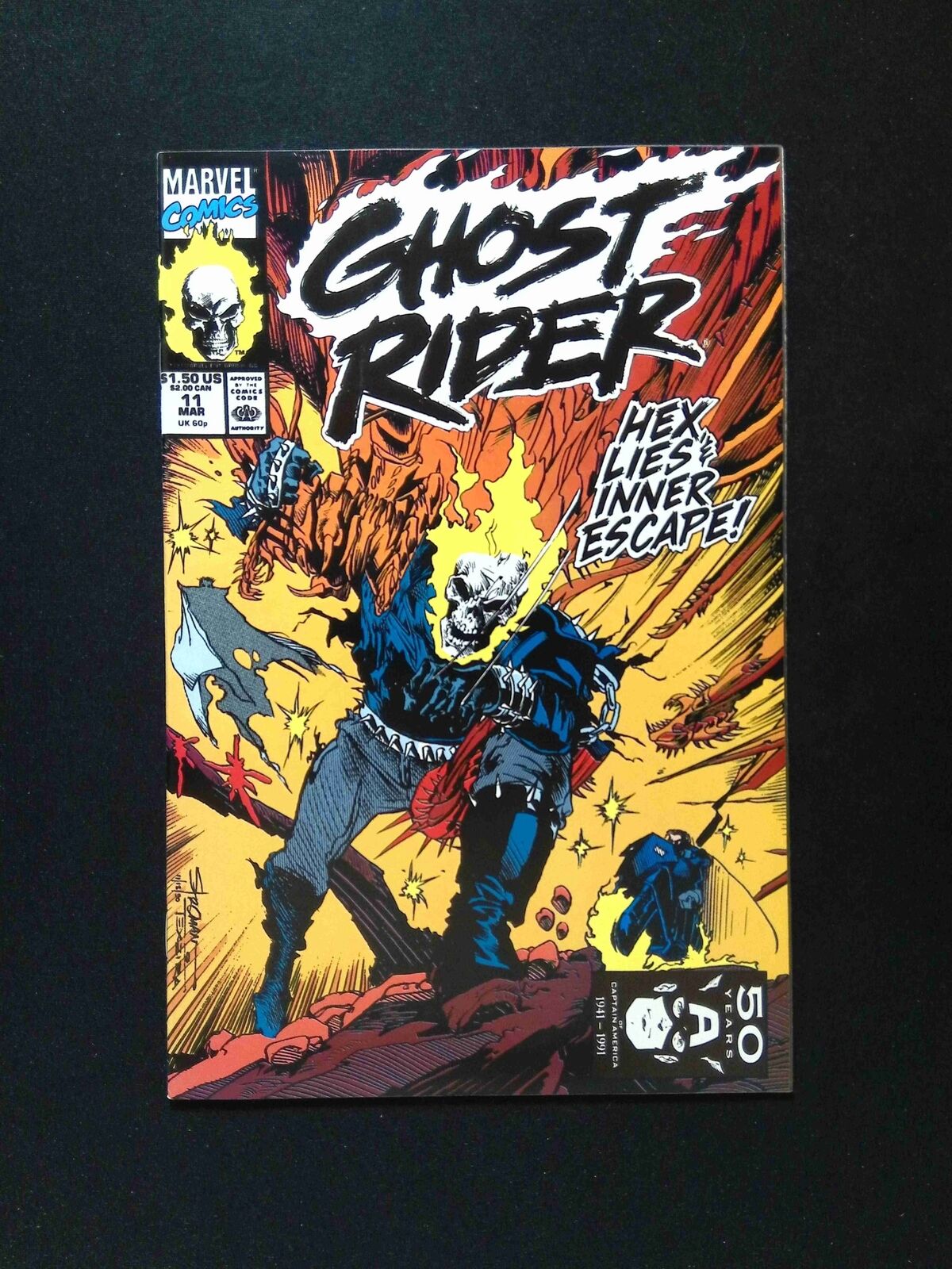 Ghost Rider #11 (2ND SERIES) MARVEL Comics 1991 VF/NM