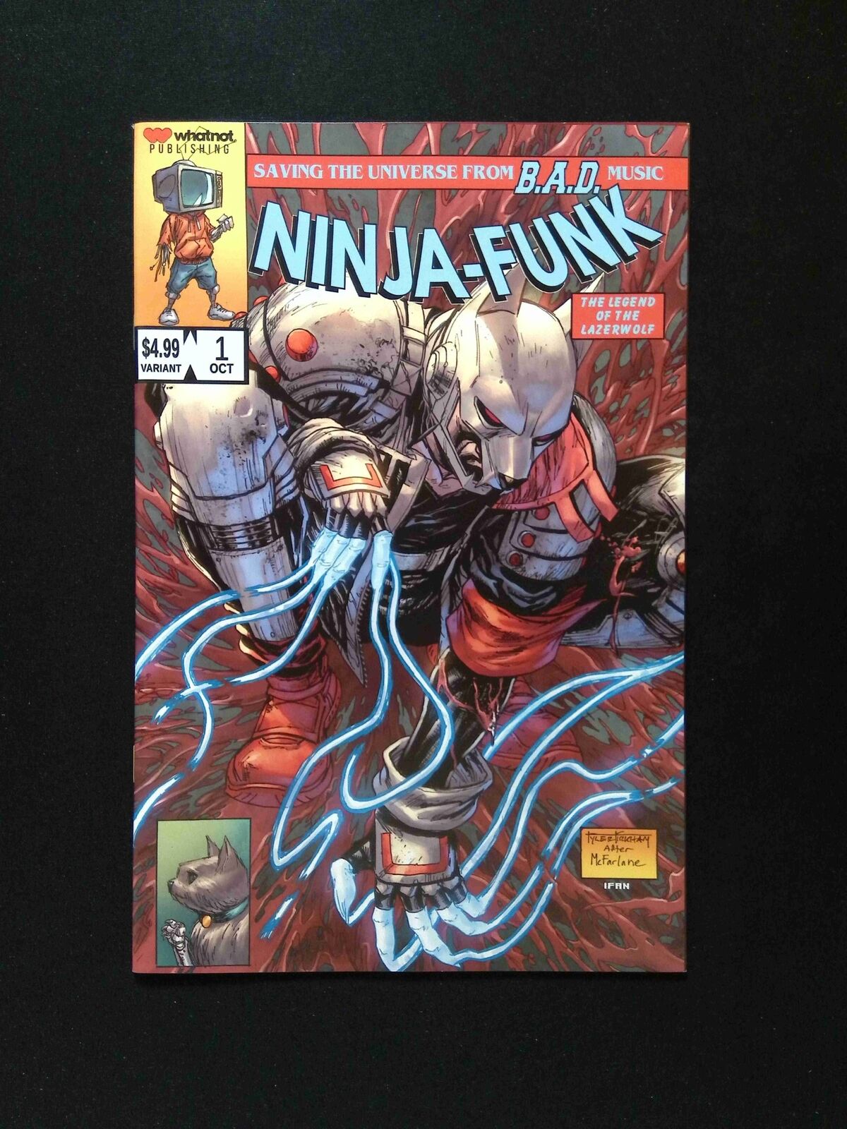 Ninja Funk #1C WHATNOT PUBLISHING Comics 2022 NM- Kirkham Variant