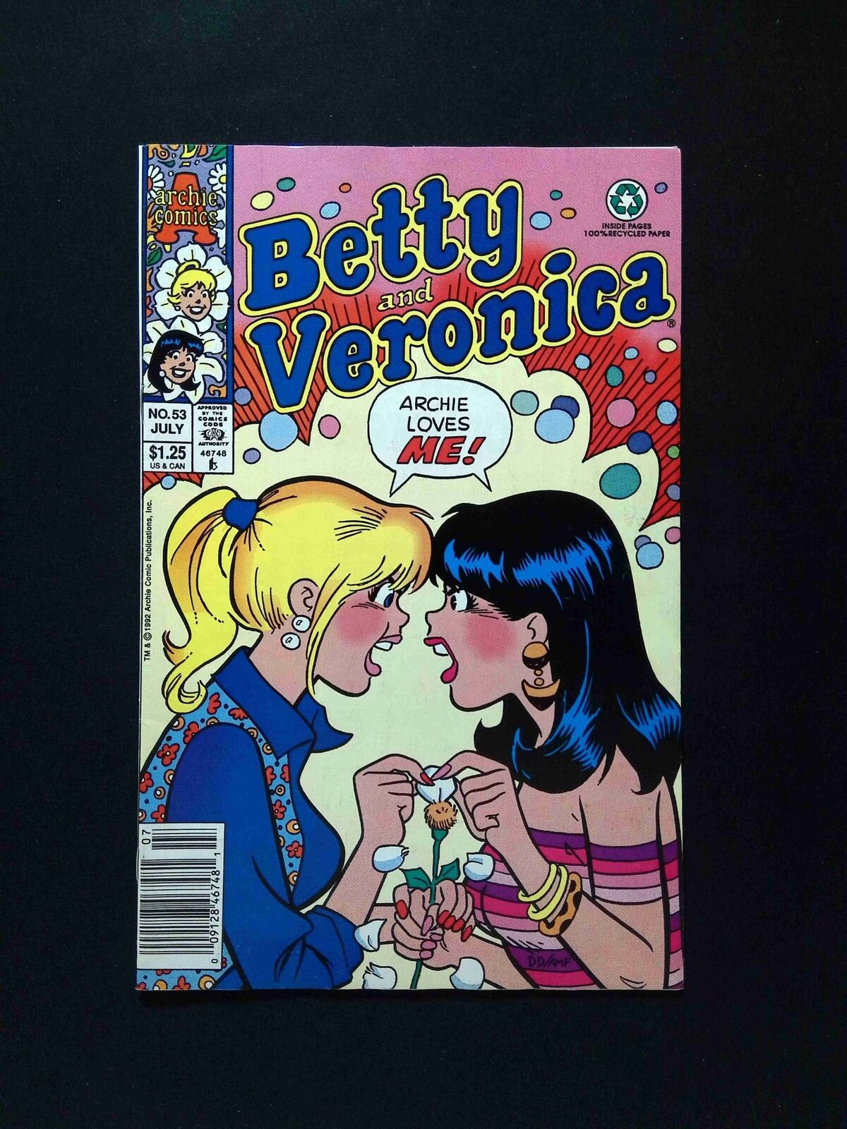 Betty and Veronica #53 Archie Comics 1992 FN/VF Newsstand