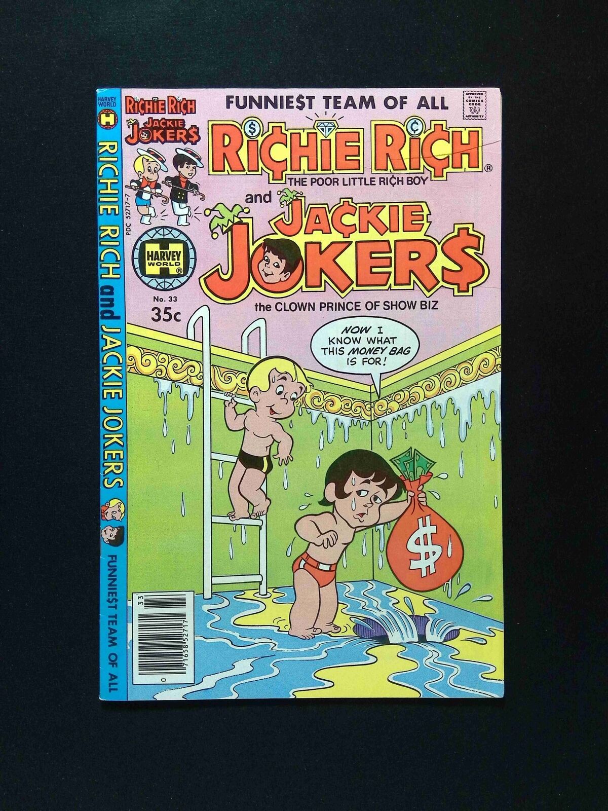 Richie Rich and Jackie Jokers #33 Harvey Comics 1979 VF- Newsstand