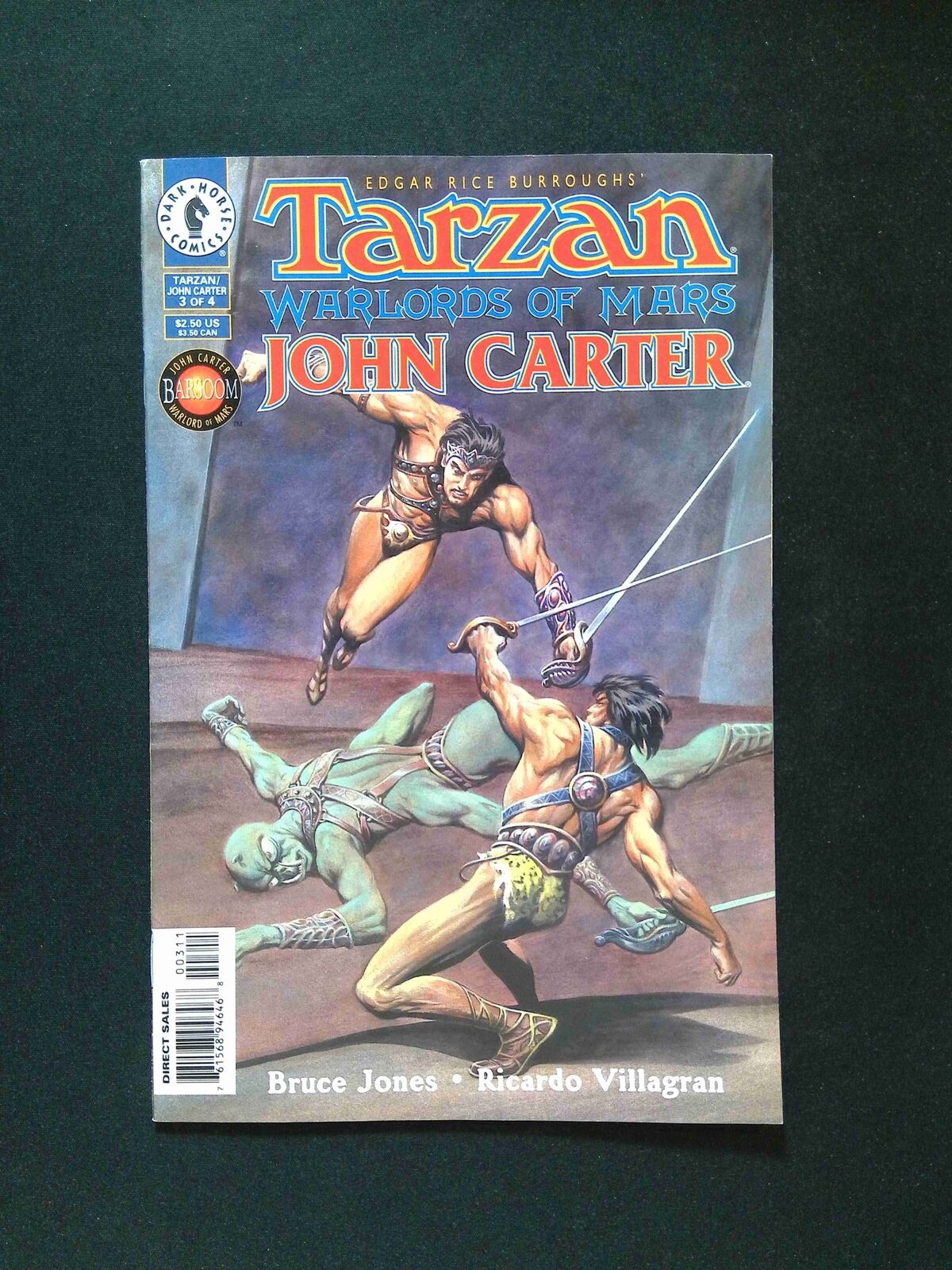 Tarzan John Carter Warlords of Mars #3 Dark Horse Comics 1996 VF+