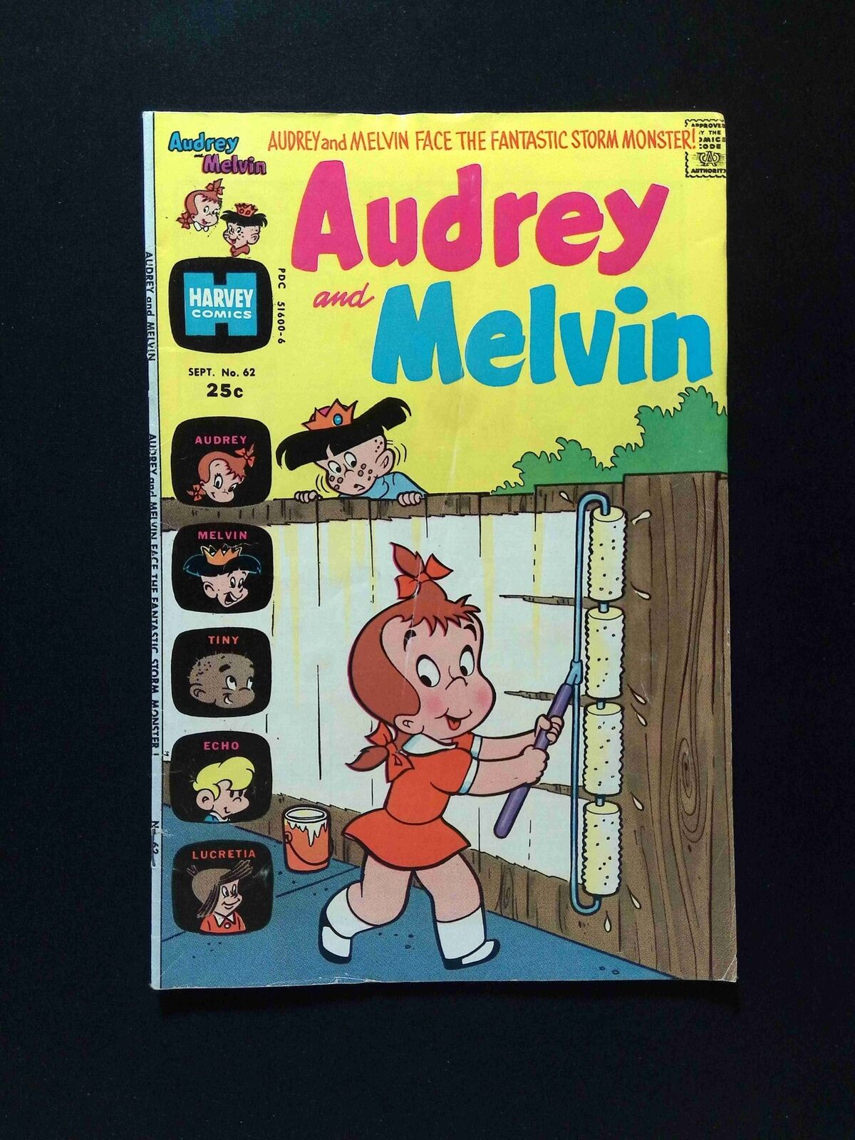 Little Audrey and Melvin #62 Harvey Comics 1974 VG/FN
