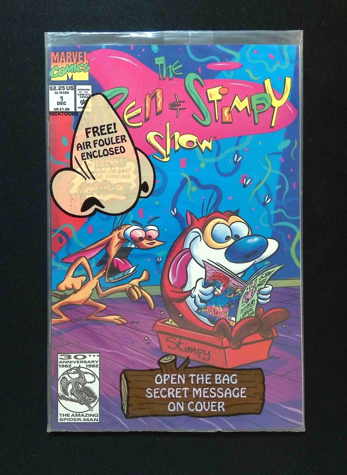 Ren and Stimpy Show #1P MARVEL Comics 1992 VF+ VARIANT COVER
