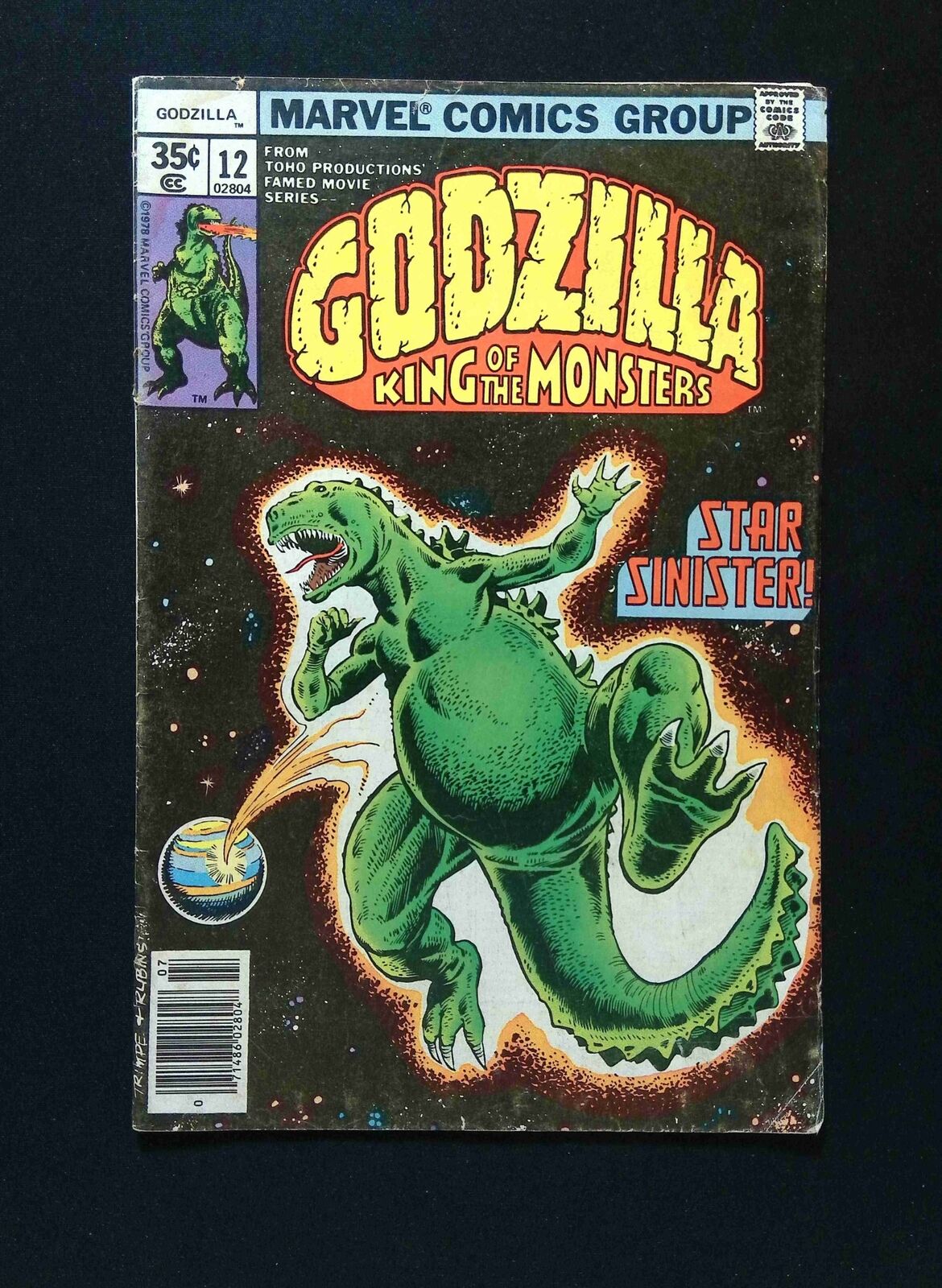 Godzilla #12 MARVEL Comics 1987 VG/FN NEWSSTAND