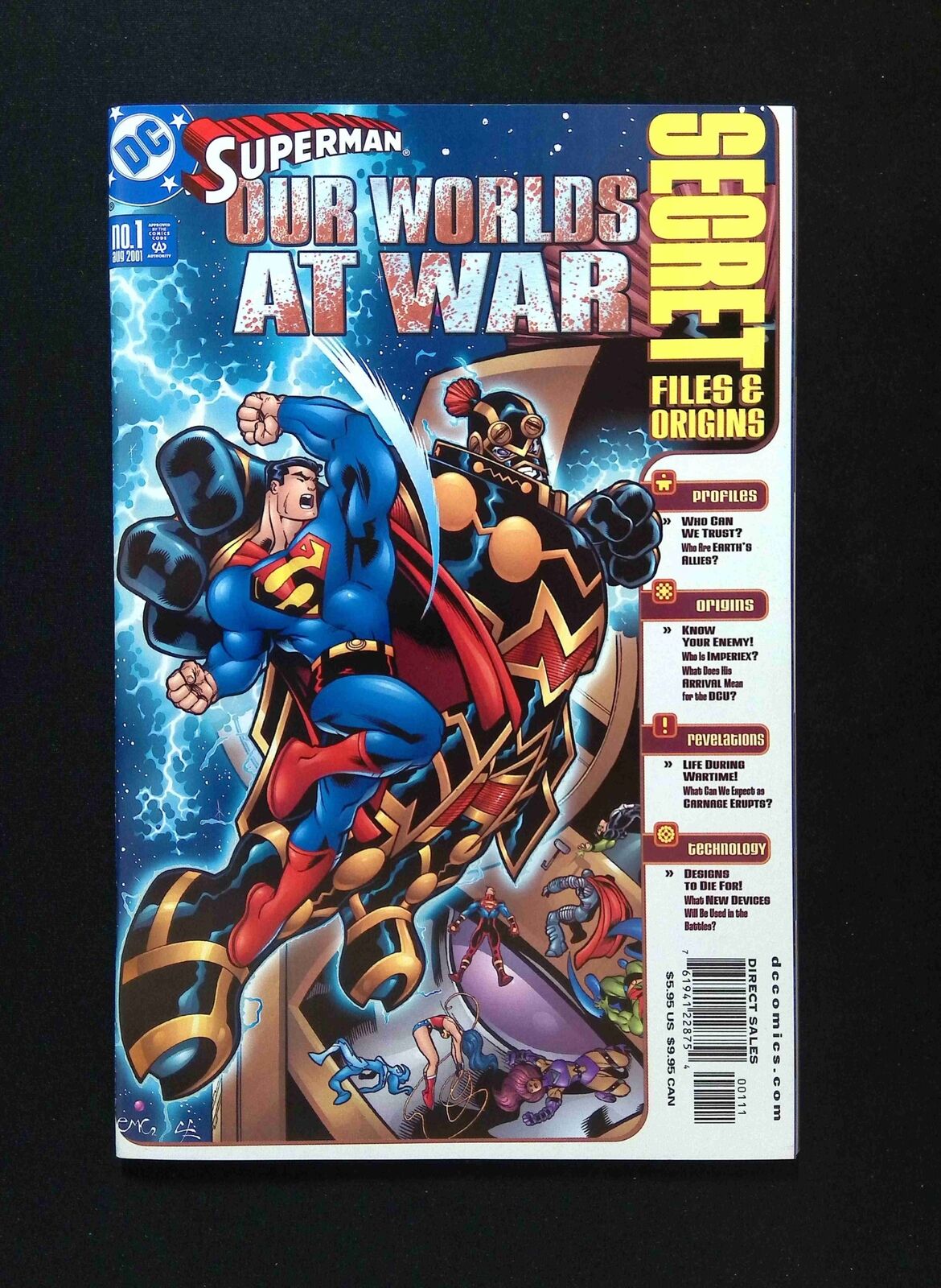 Superman Our Worlds at War Secret Files #1 DC Comics 2001 NM