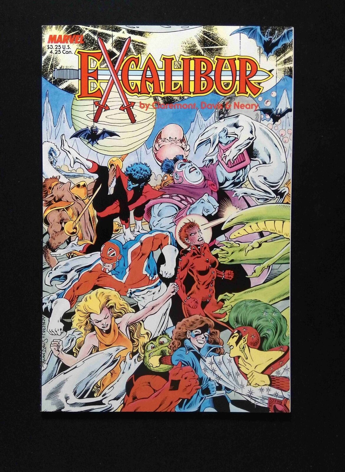 Excalibur the Sword is Drawn #1D MARVEL Comics 1987 VF+ VARIANT COVER