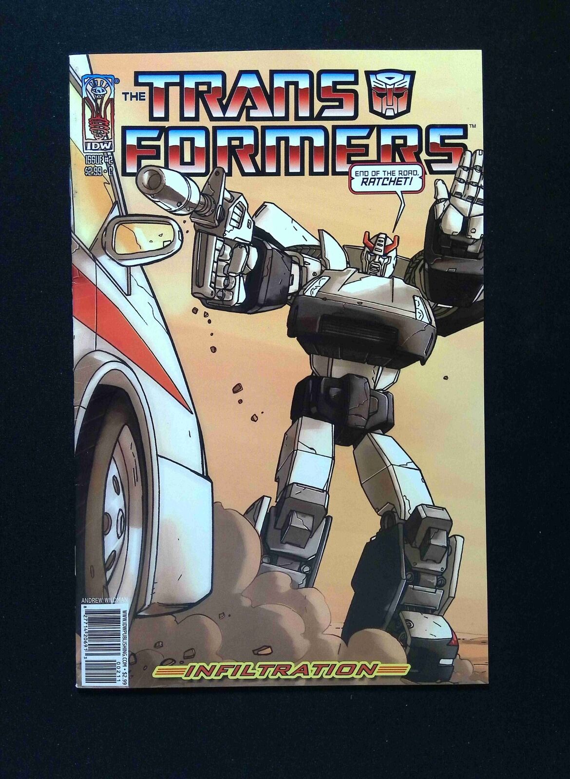 Transformers Infiltration #2C IDW Comics 2006 VF+ VARIANT COVER