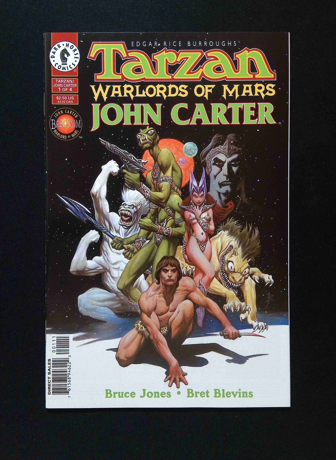 Tarzan Warlords of Mars John Carter #1 DARK HORSE Comics 1996 NM