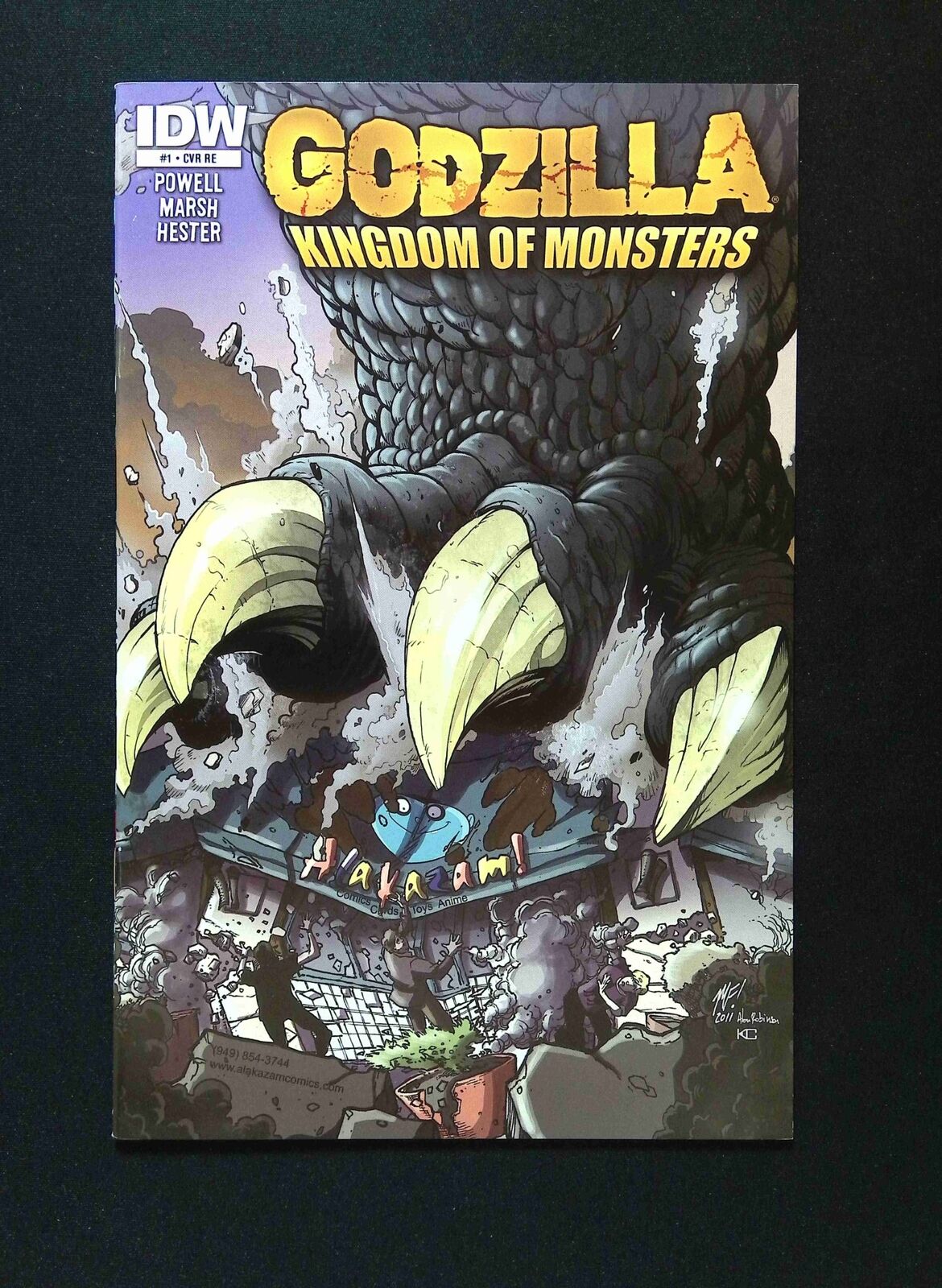 Godzilla Kingdom of Monsters #1RE.H�AVAZAM IDW Comics 2011 NM-