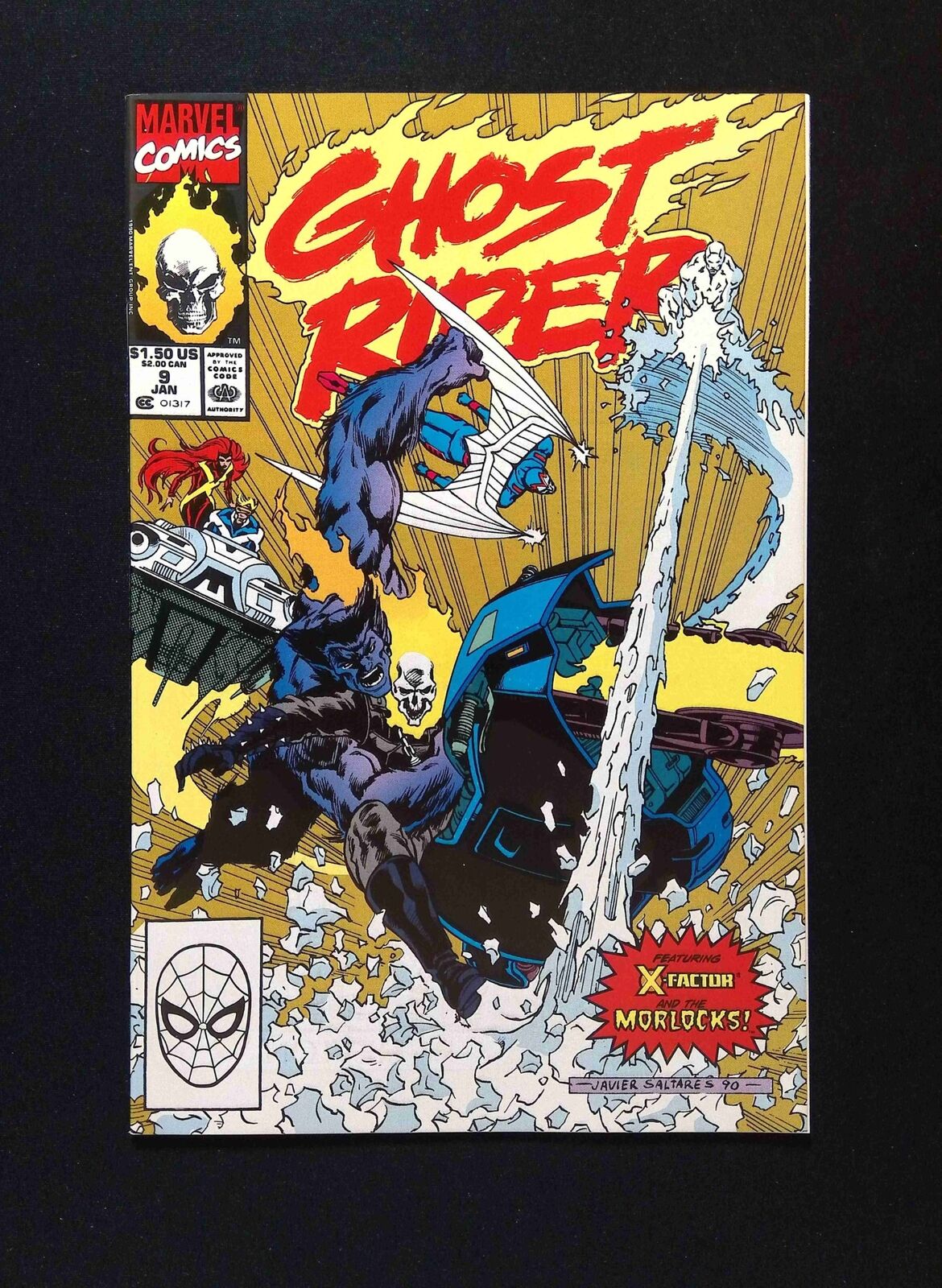 Ghost Rider #9 (2ND SERIES) MARVEL Comics 1991 VF/NM