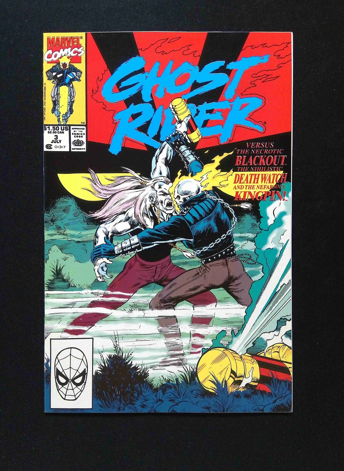 Ghost Rider #3 (2ND SERIES) MARVEL Comics 1990 NM-