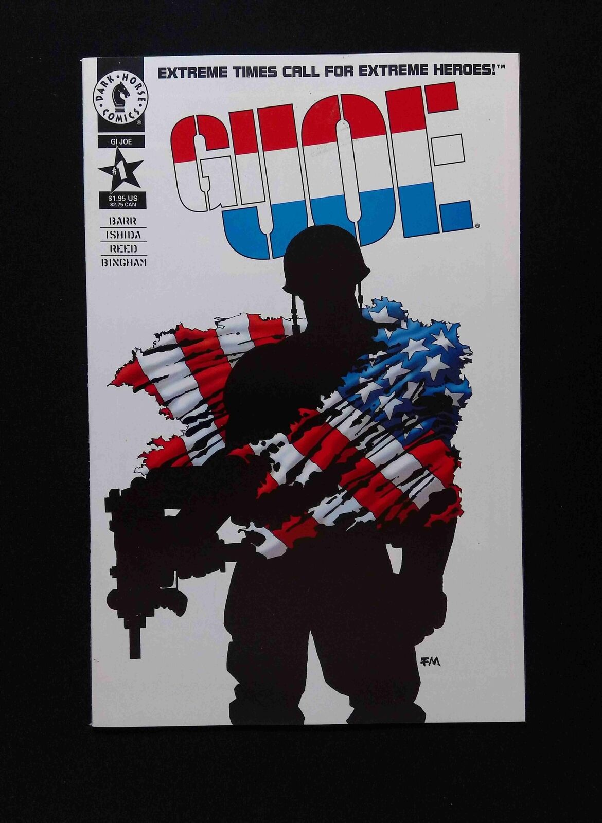 GI Joe #1D DARK HORSE Comics 1995 VF+ MILLER VARIANT