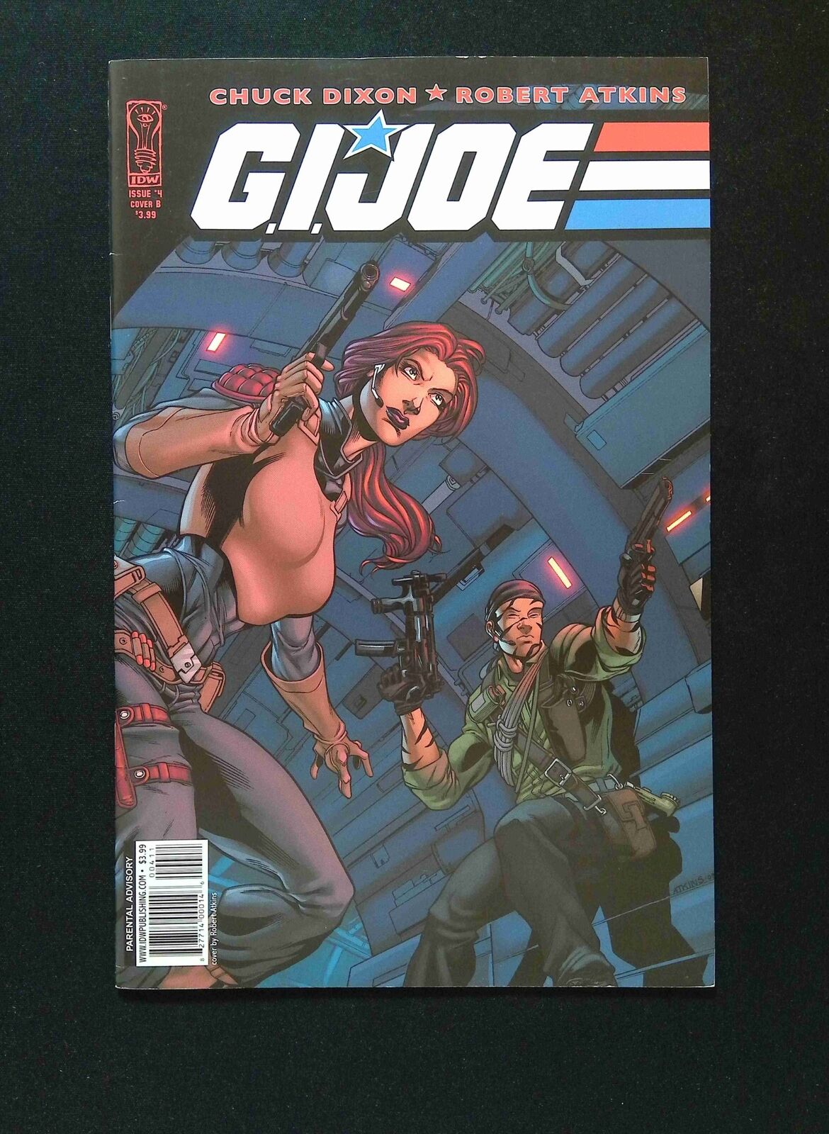 GI Joe #4B IDW Comics 2009 VF+ ATKINS VARIANT