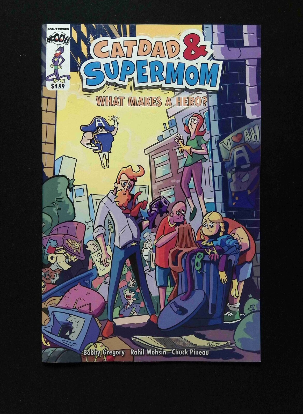 Catdad and Supermom What Makes a Superhero #1 Scout Comics 2022 NM-