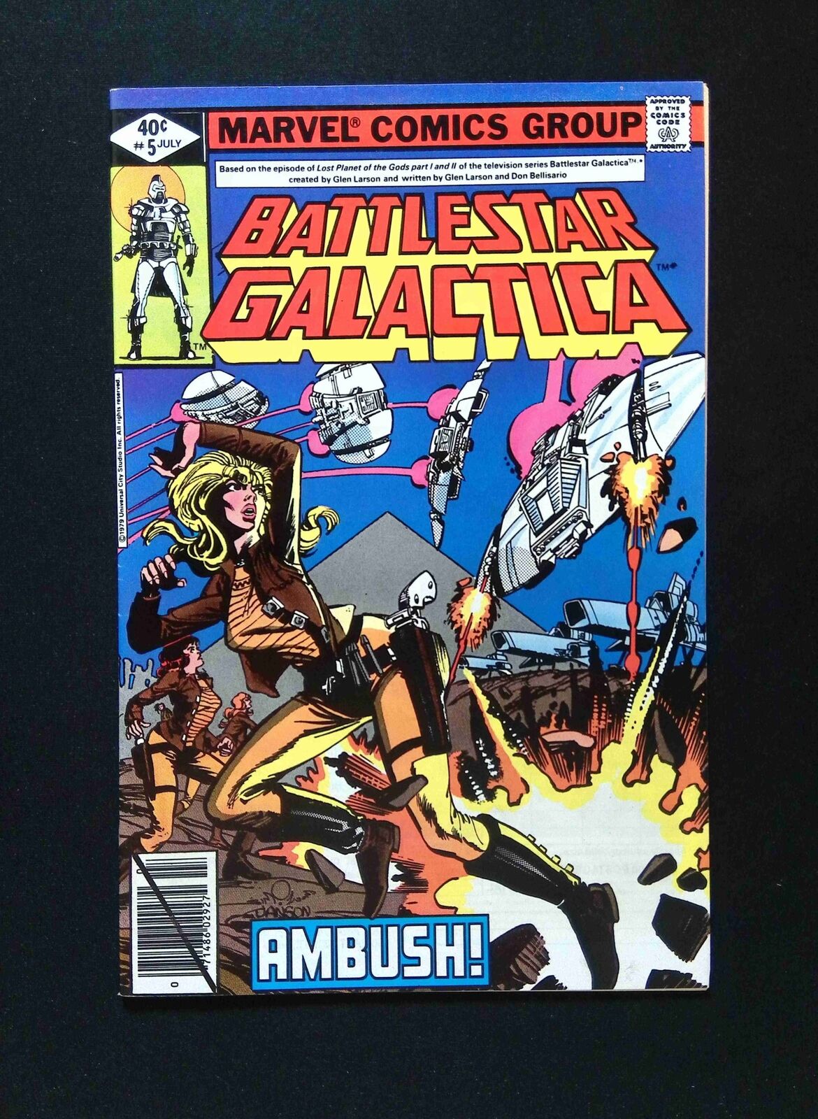 Battlestar Galactica #5 MARVEL Comics 1979 VF NEWSSTAND WHITMAN VARIANT