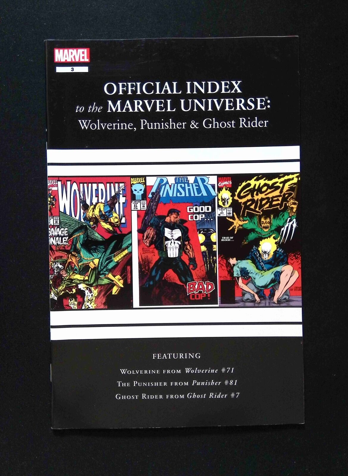 Official Index Marvel Universe Wolverine Punisher Ghost Rider #3 MARVEL VF/NM