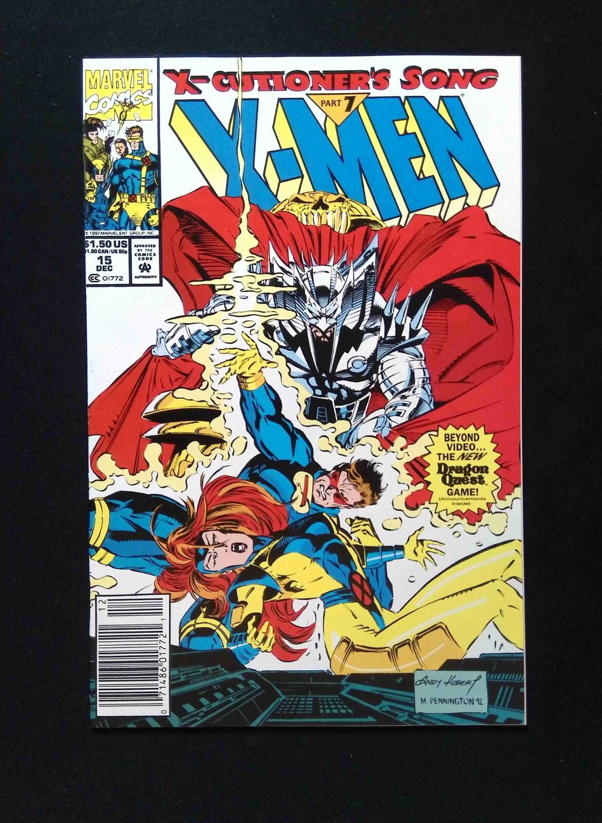 X-Men #15 MARVEL Comics 1992 VF/NM NEWSSTAND