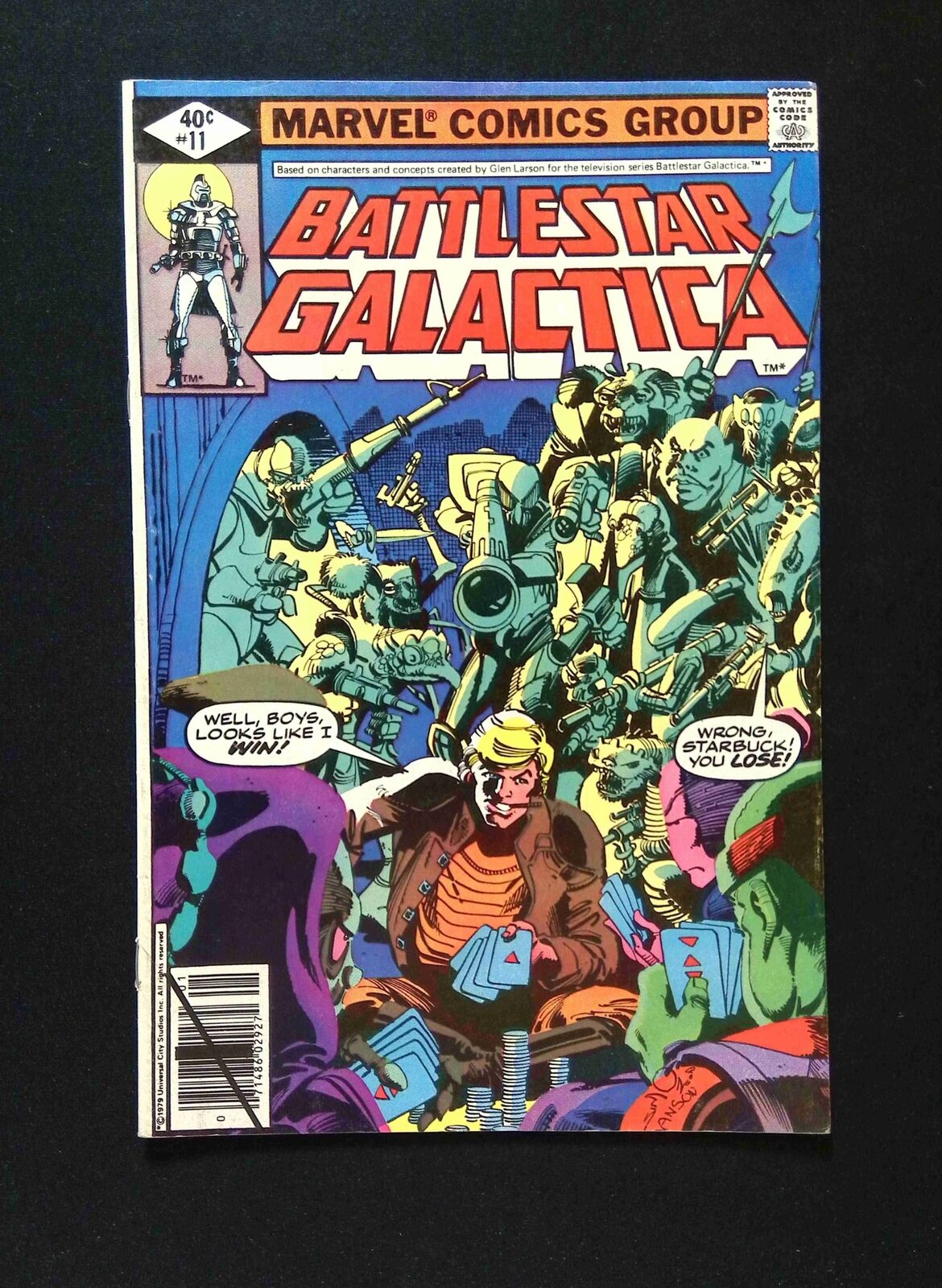 Battlestar Galactica #11 MARVEL Comics 1980 FN/VF NEWSSTAND WHITMAN VARIANT