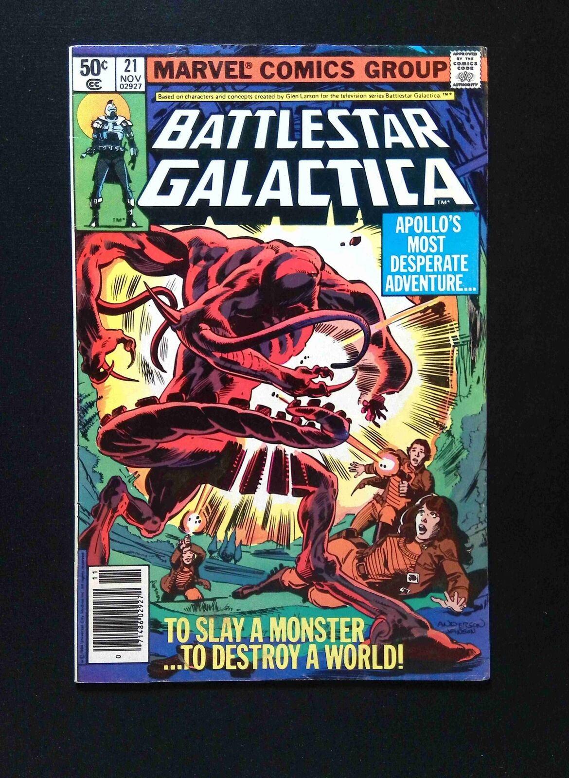 Battlestar Galactica #21 MARVEL Comics 1980 FN/VF NEWSSTAND