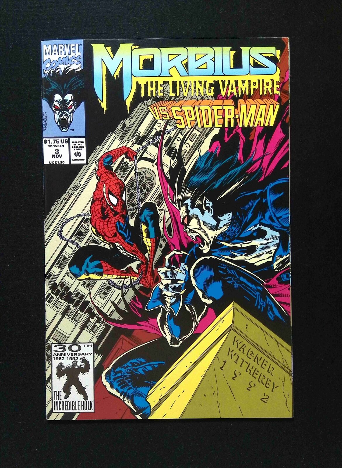 Morbius The Living Vampire #3 MARVEL Comics 1992 NM