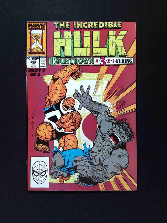 Incredible Hulk #365  MARVEL Comics 1990 VF