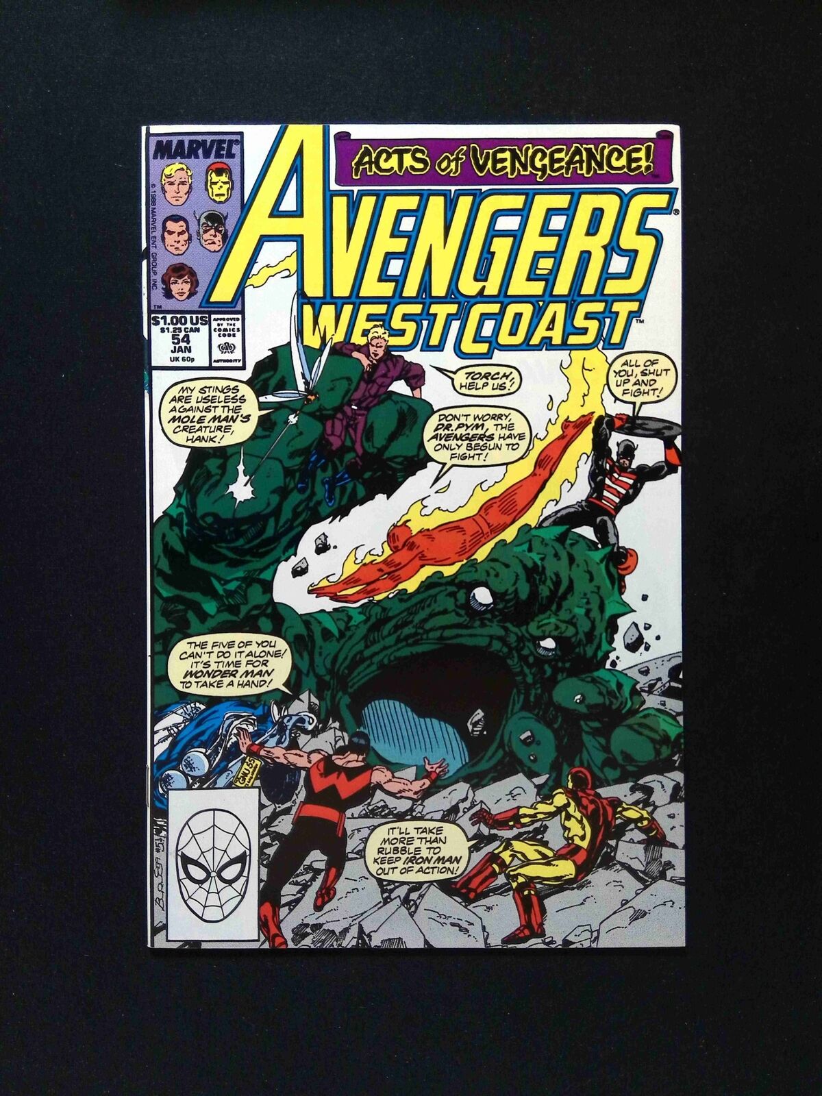 Avengers West Coast #54 MARVEL Comics 1990 VF/NM