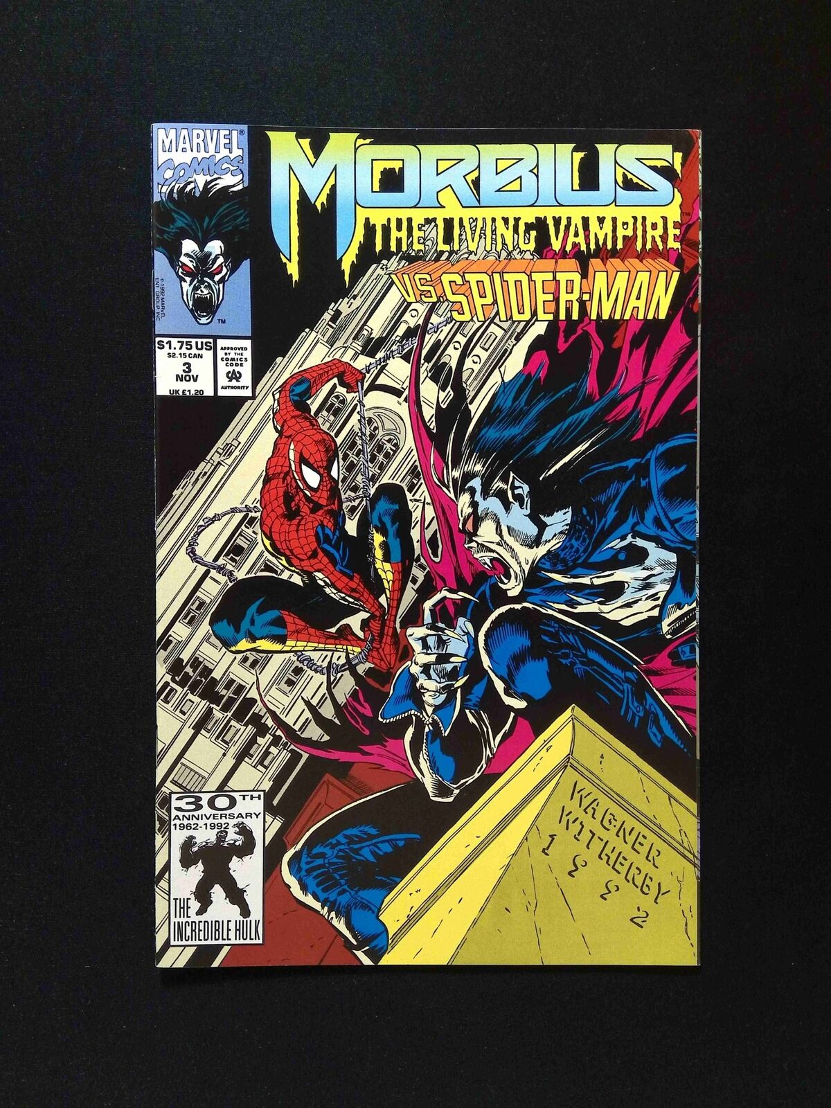 Morbius the Living Vampire #3 MARVEL Comics 1992 NM-