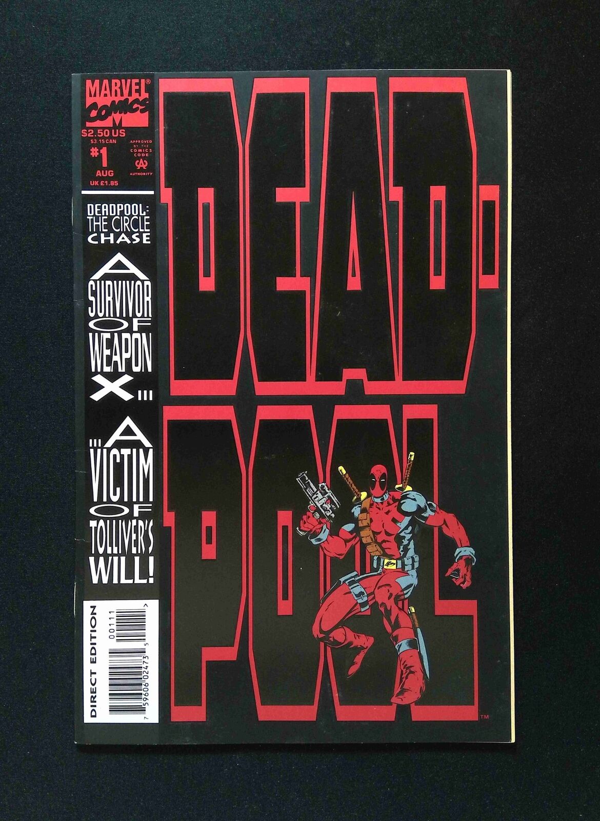 Deadpool the Circle Chase #1D MARVEL Comics 1993 VF+ VARIANT COVER