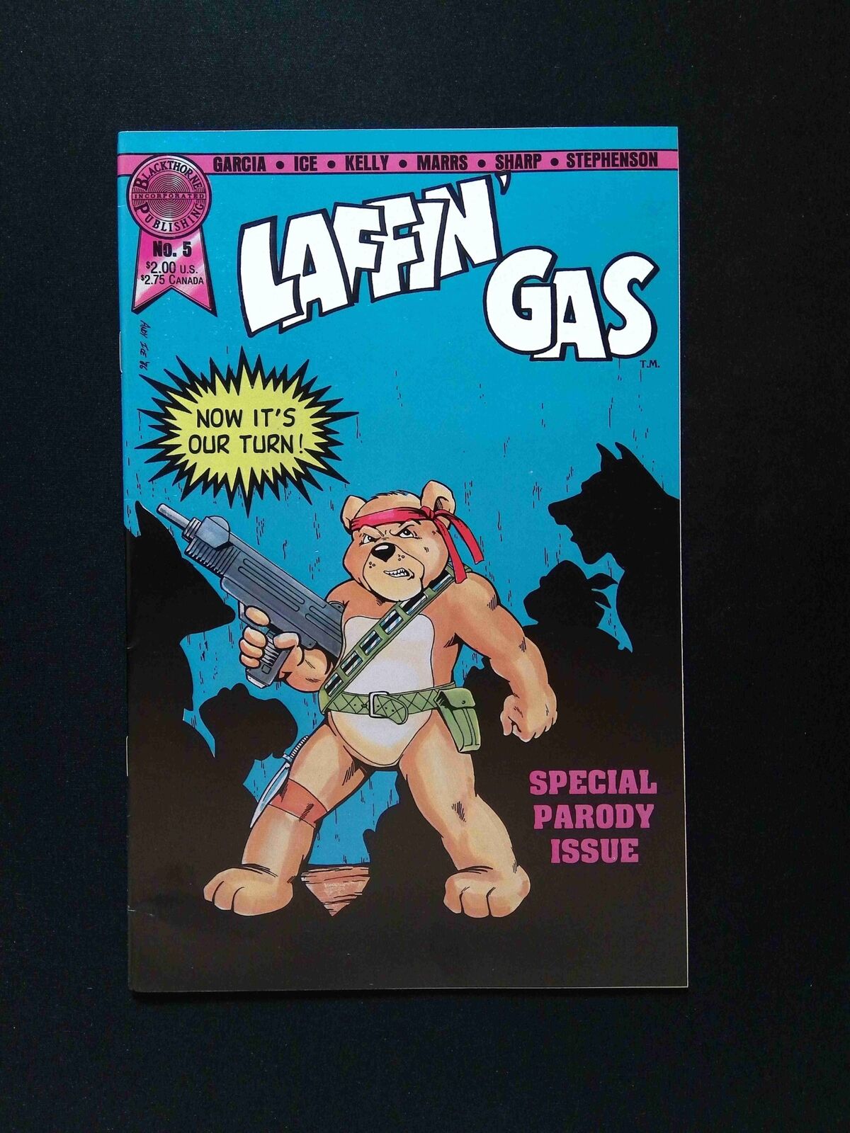 Laffin Gas #5 BLACKTHORNE Comics 1987 VF+