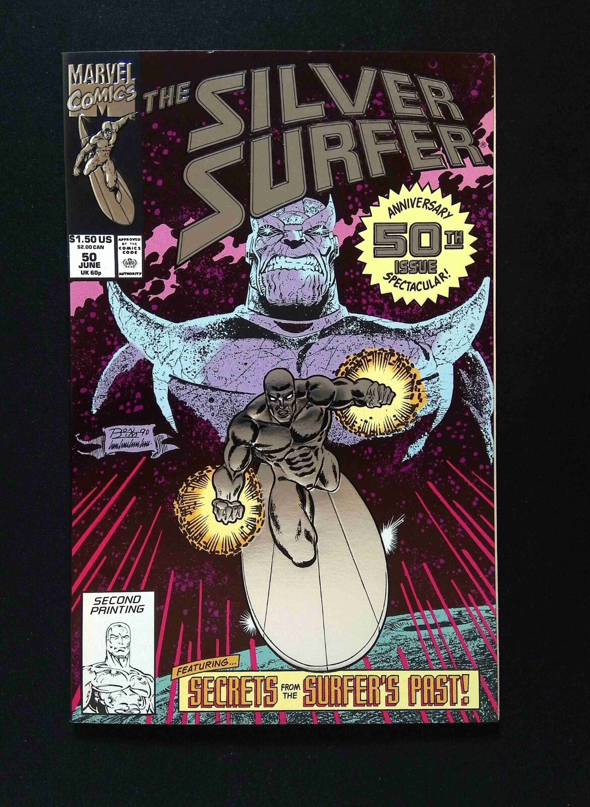 Silver Surfer #50 (2ND SERIES) MERVEL Comics 1991 VF+
