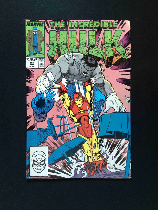Incredible Hulk #361  MARVEL Comics 1989 VF+