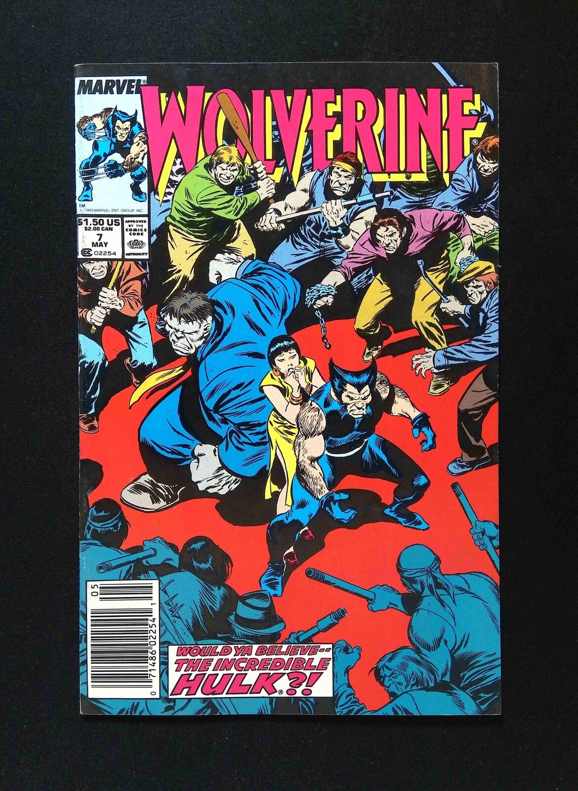 Wolverine #7 MARVEL Comics 1989 VF+ NEWSSTAND