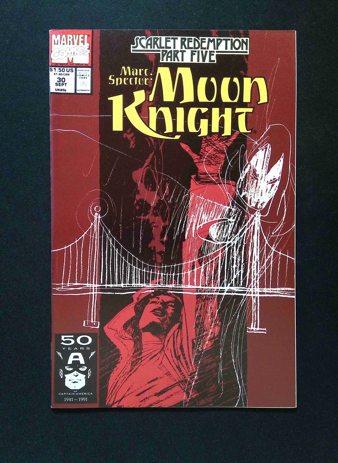 Marc Spector Moon Knight #30 MARVEL Comics 1991 VF+