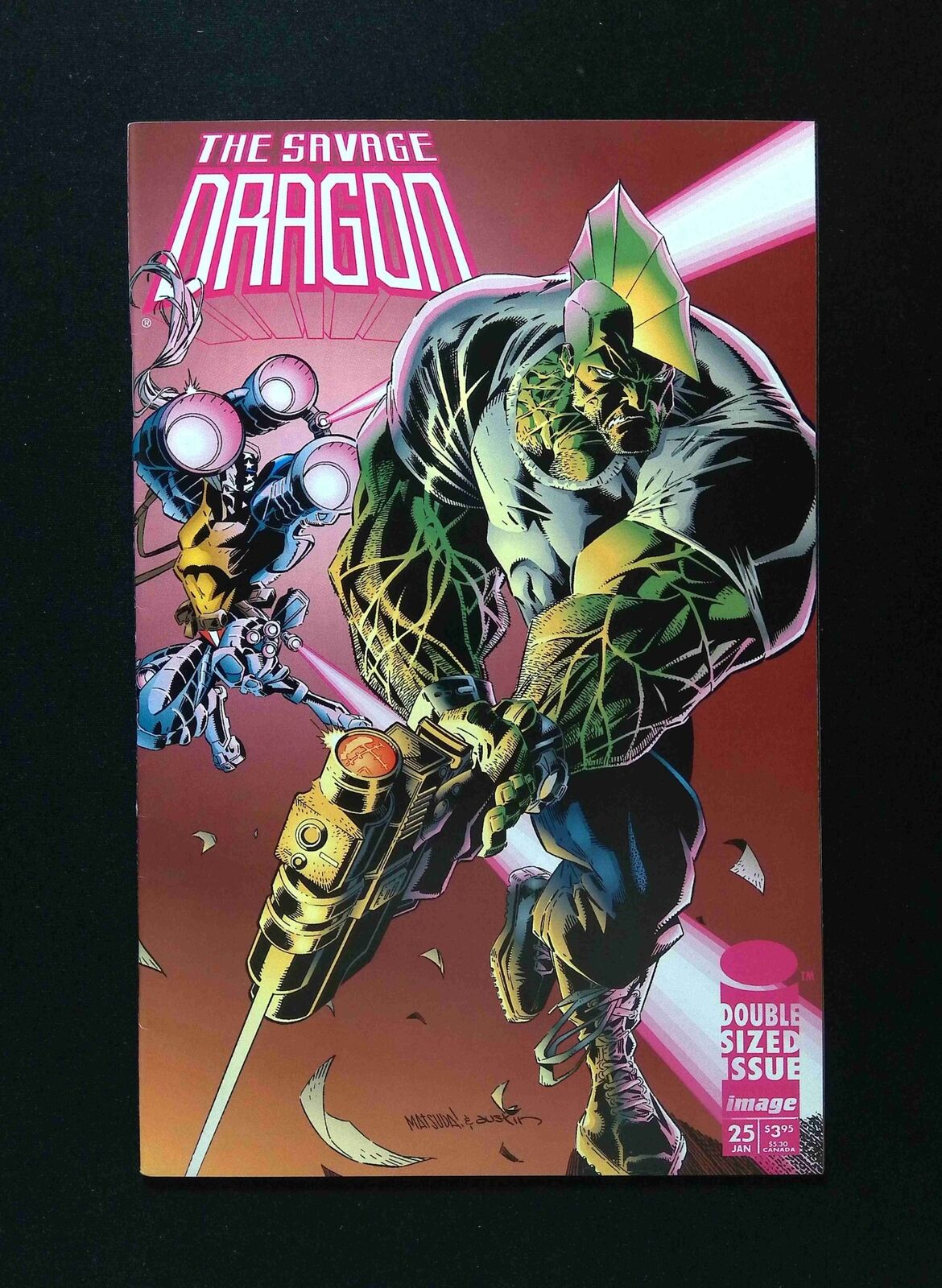 Savage Dragon #25B (2ND SERIES) IMAGE Comics 1996 VF+ Variant Cover