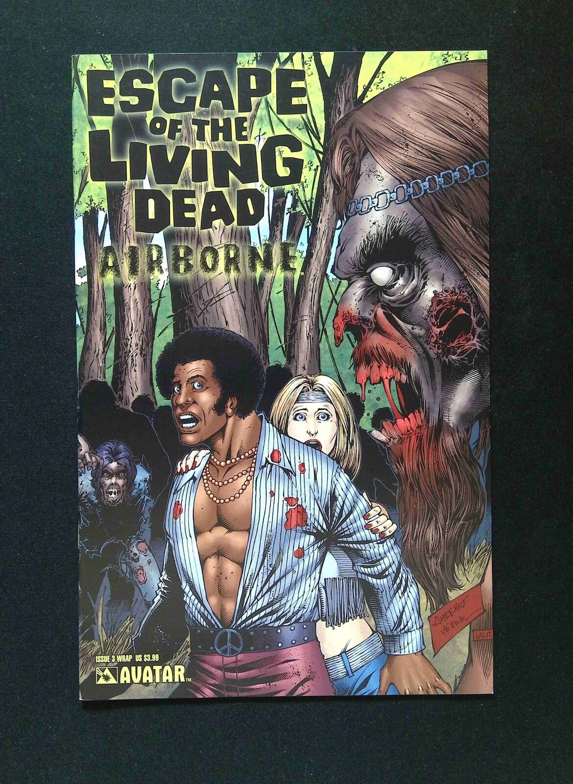 Escape of the Living Dead Airborne #3B AVATAR 2006 NM Wraparound Variant