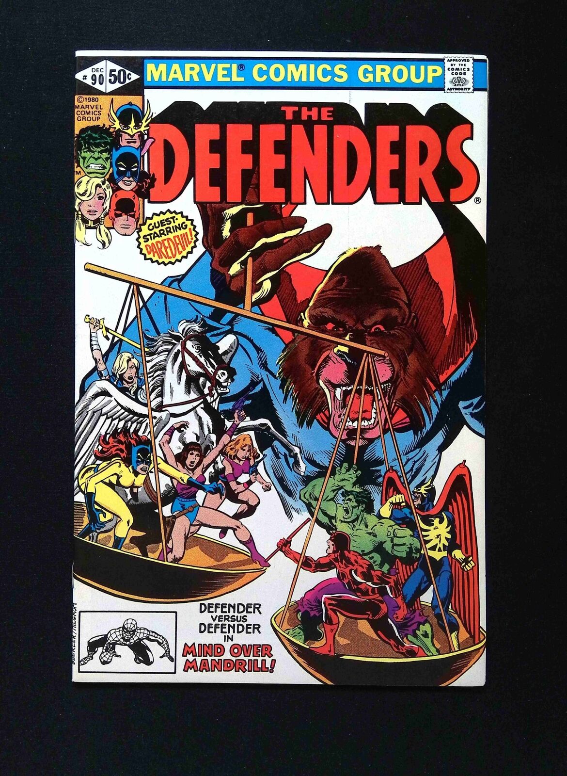 Defenders #90 MARVEL Comics 1980 VF+ WHITMAN VARIANT
