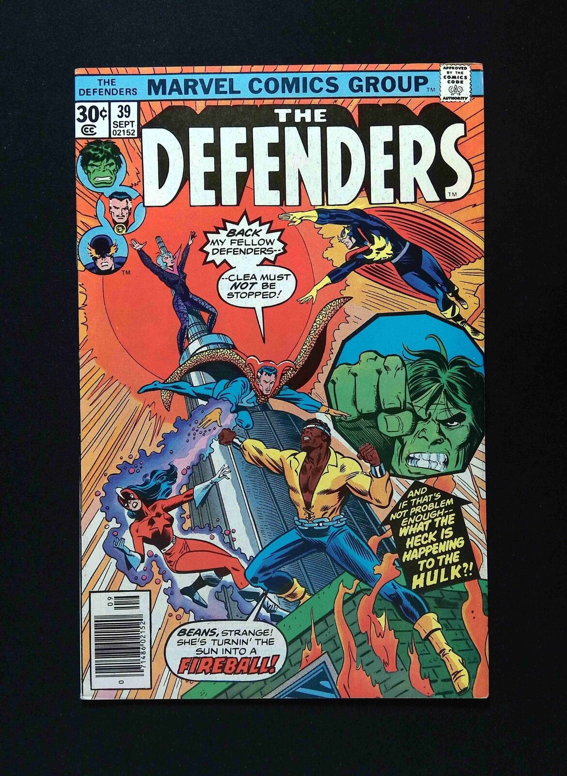 Defenders #39 MARVEL Comics 1976 FN/VF NEWSSTAND