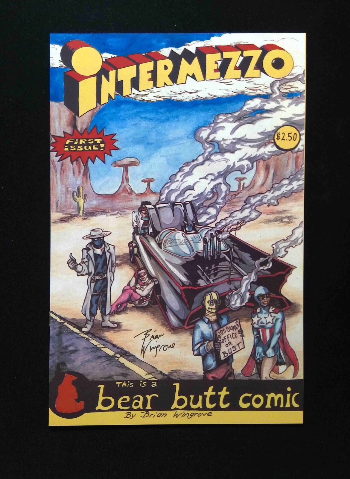 Intermezzo #1 BEAR BUTT Comics 2006 NM Signed By BRIAN WINGROVE