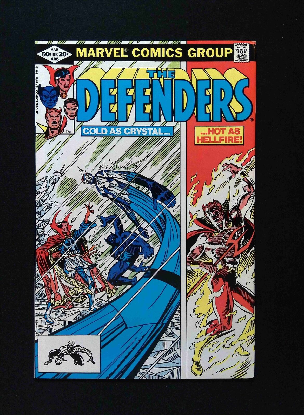 Defenders #105 MARVEL Comics 1982 VF+ WHITMAN VARIANT