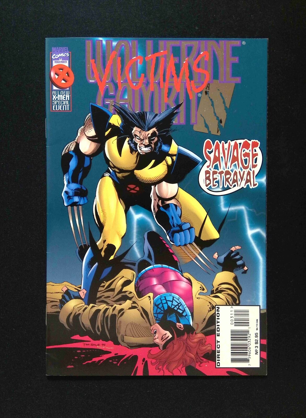 Wolverine Gambit Victims #3 MARVEL Comics 1995 VF+