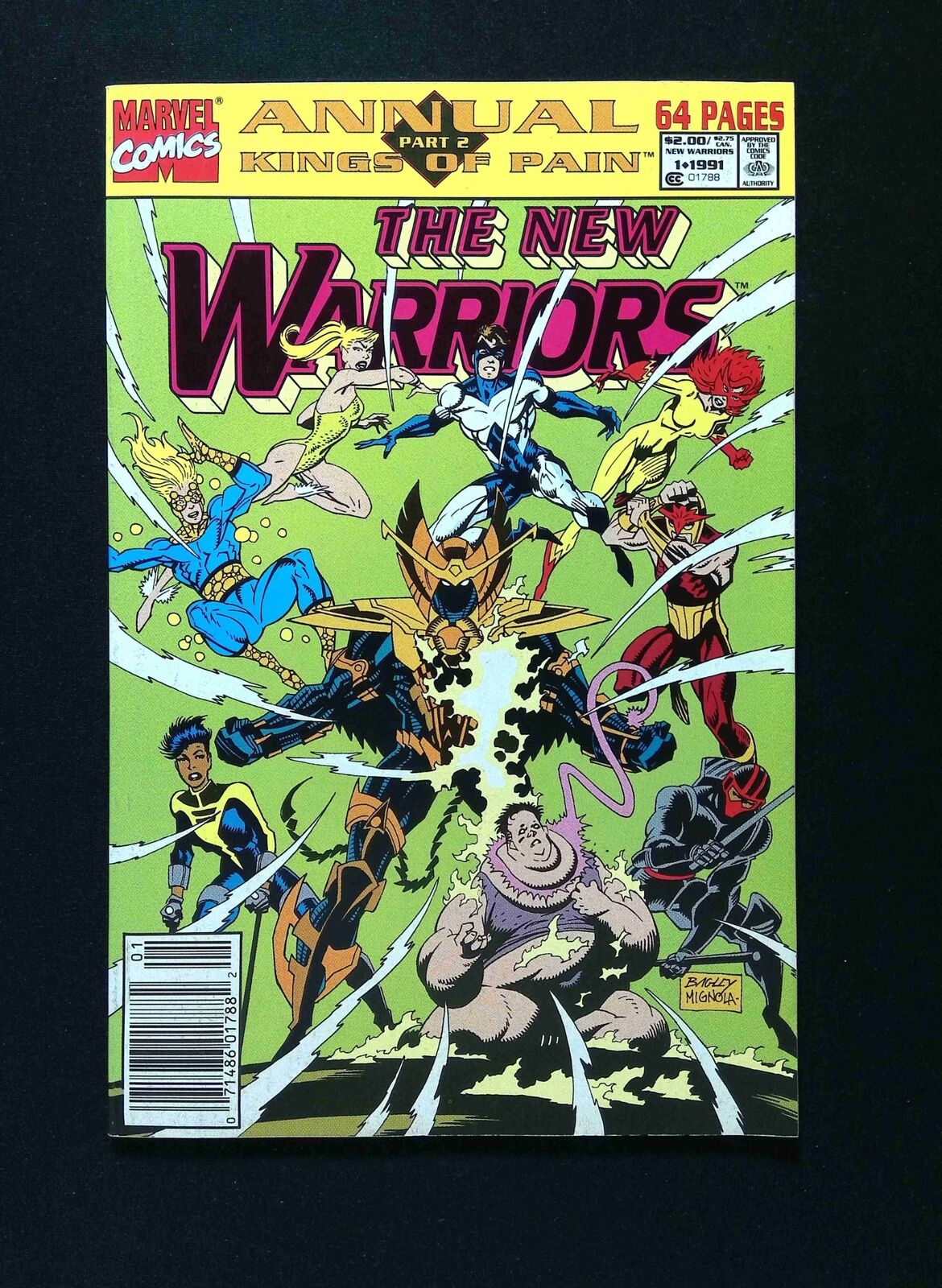NEW Warrior Annual #1 MARVEL Comics 1991 VF NEWSSTAND