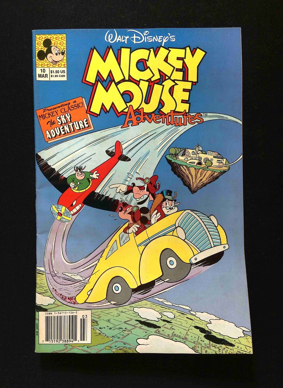 Mickey Mouse Adventures #10 WALT DISNEY 1991 FN/VF NEWSSTAND