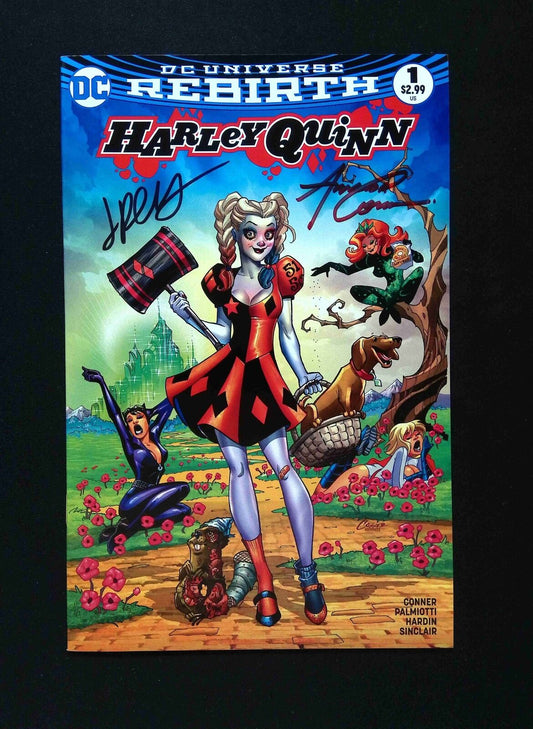 Harley Quinn #1  DC 2016 VF+ Variant. Signed By CONNER AND JIMMY PALMIOTTI