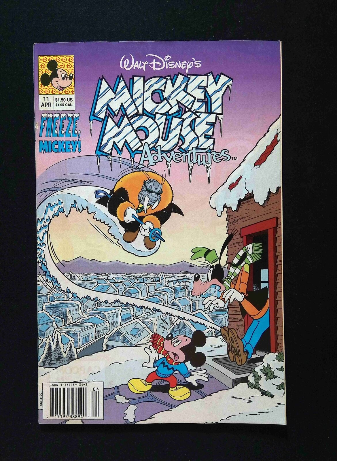 Mickey Mouse Adventures #11 WALT DISNEY 1991 FN/VF NEWSSTAND