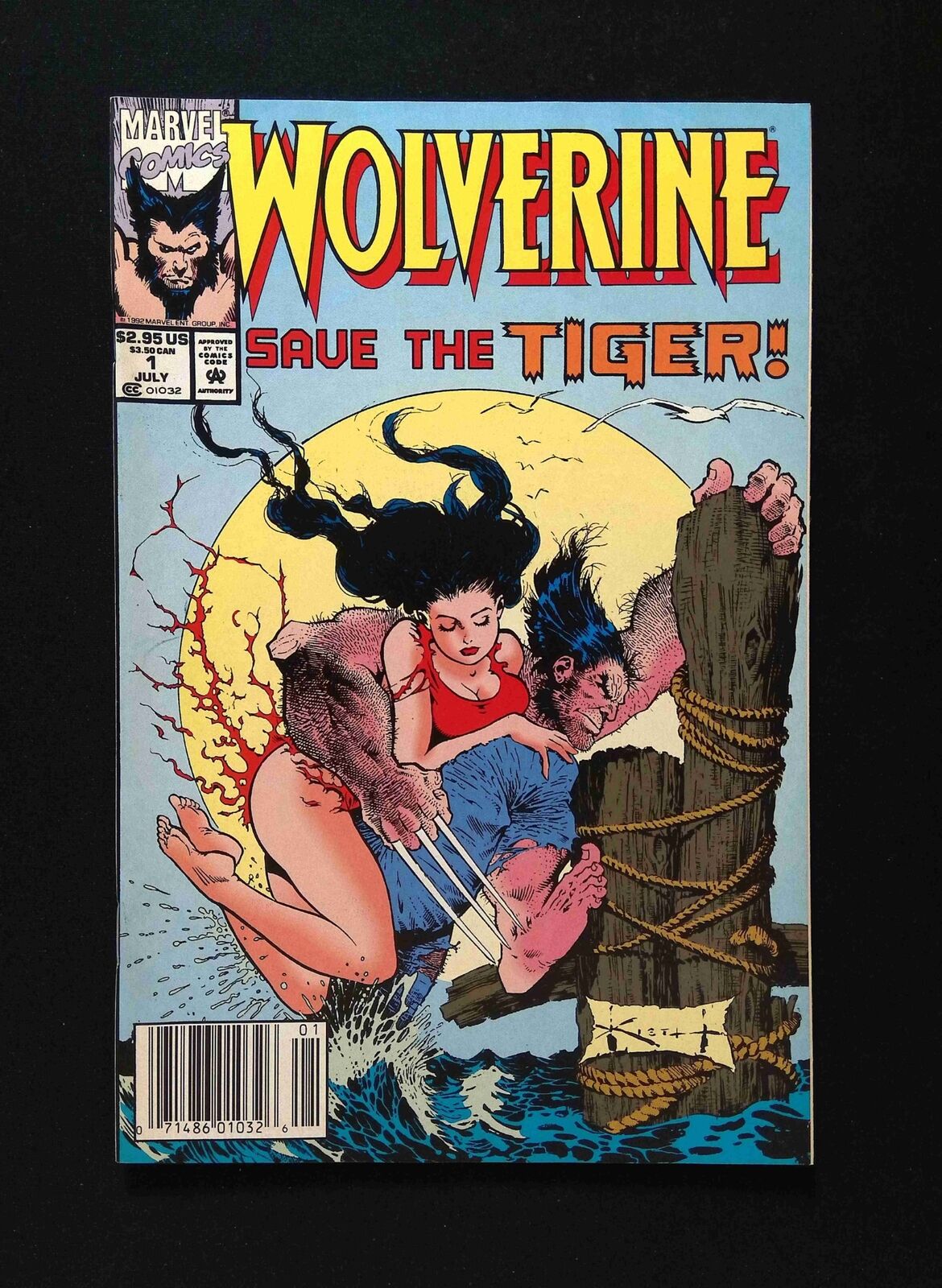 Wolverine Save the Tiger #1 MARVEL Comics 1992 VF/NM NEWSSTAND