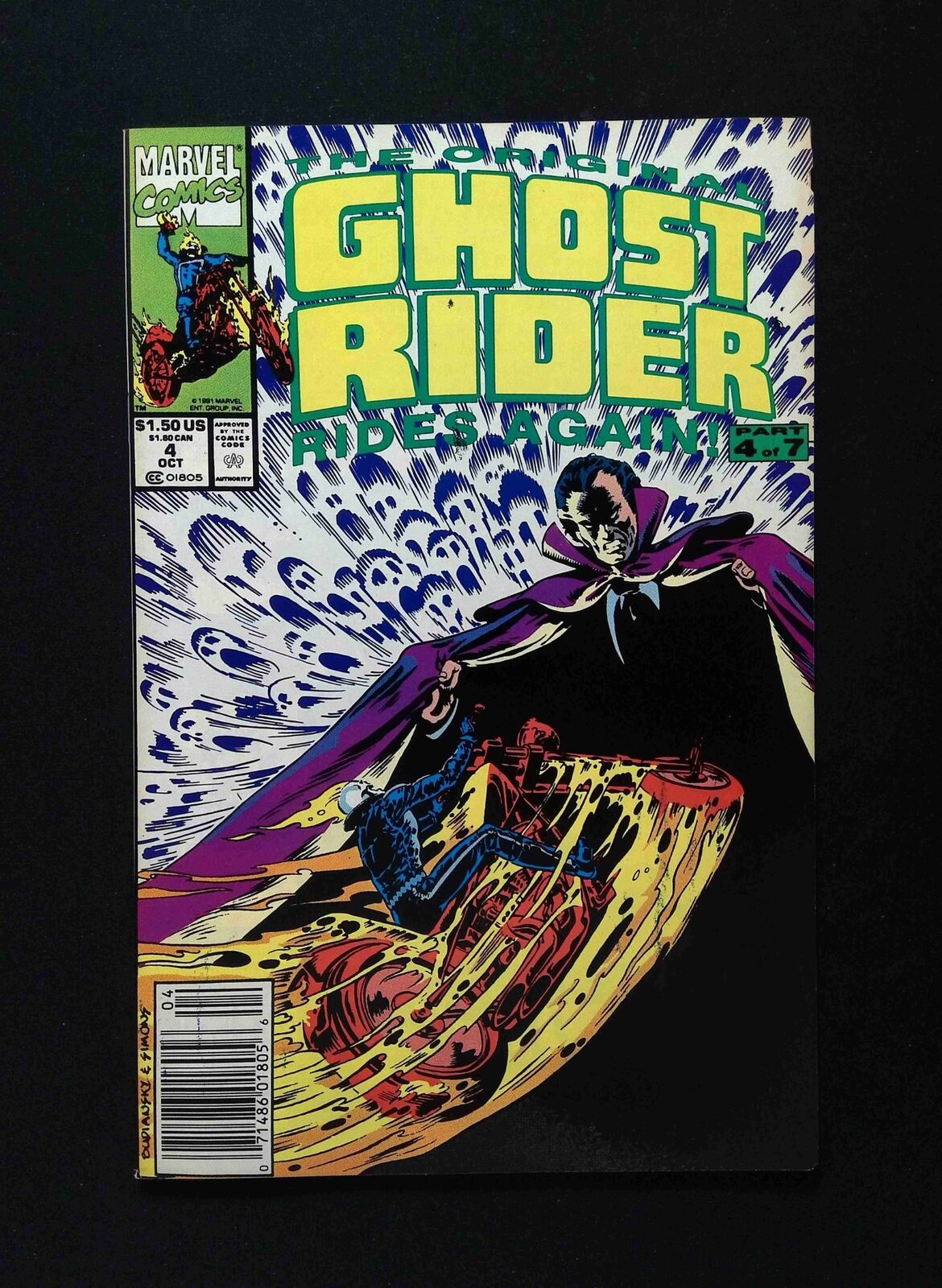 Original Ghost Rider Rides Again #4 MARVEL Comics 1991 VF+ NEWSSTAND